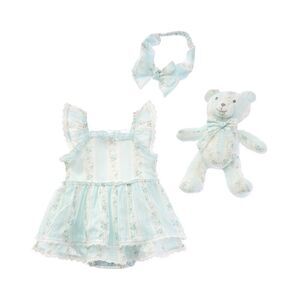 Shabby Chic  3Pc Dress Set, Blue